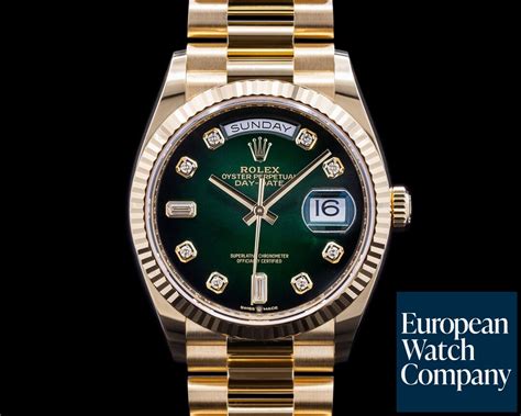 rolex datejust presidential green|rolex datejust price chart.